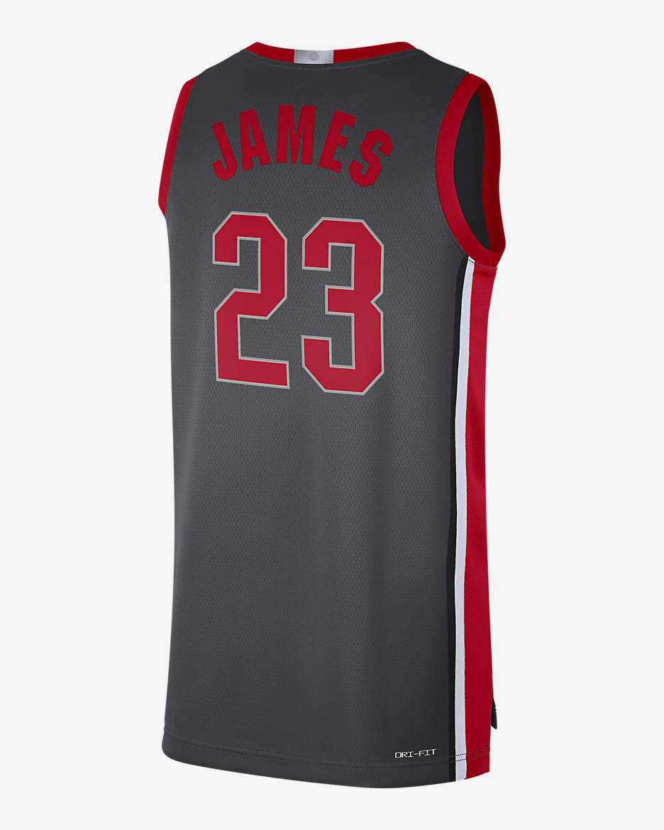 Lebron black swingman jersey online